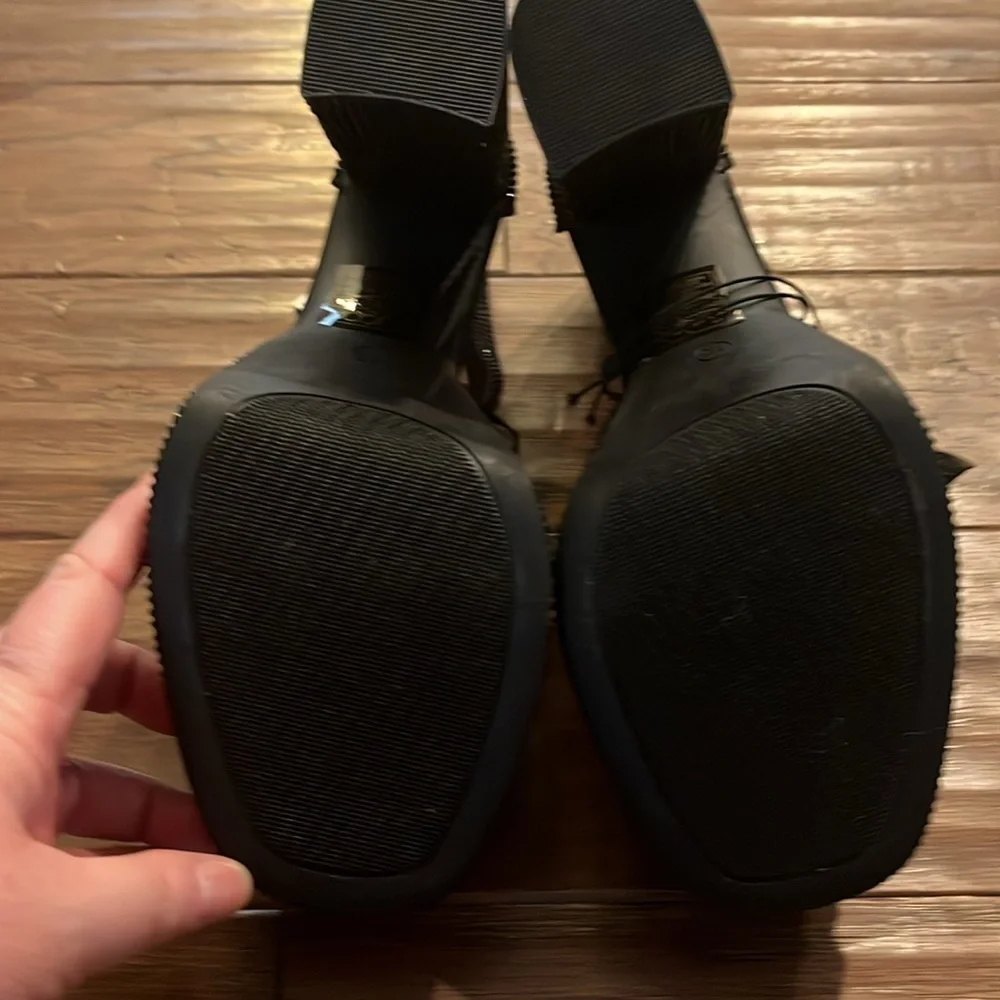 Sugar Ankle Strap Closed Toe Platforms